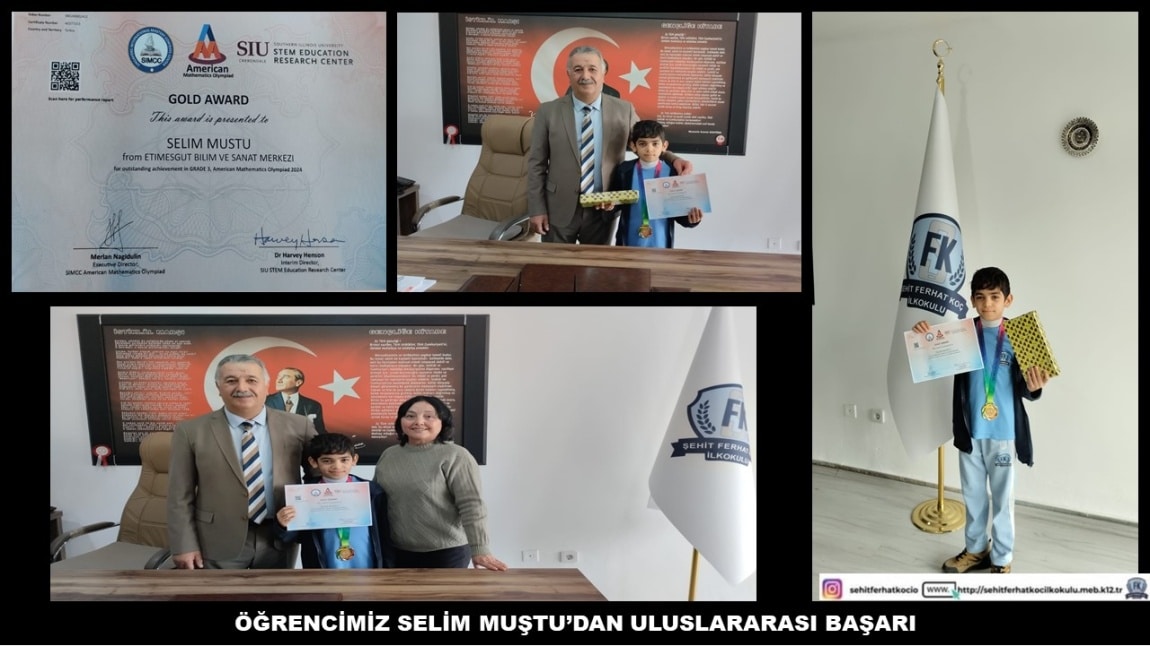 ÖĞRENCİMİZ SELİM MUŞTU'DAN ULUSLARARASI BAŞARI